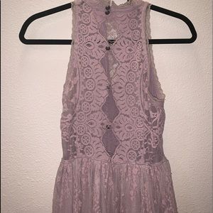 dusty rose lace dress